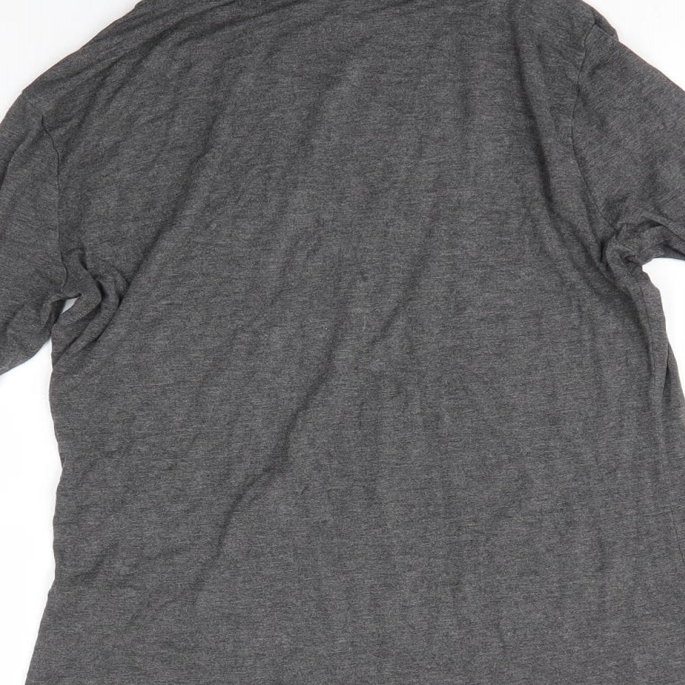 Womens UK Size 14 New Look Grey Basic Blouse