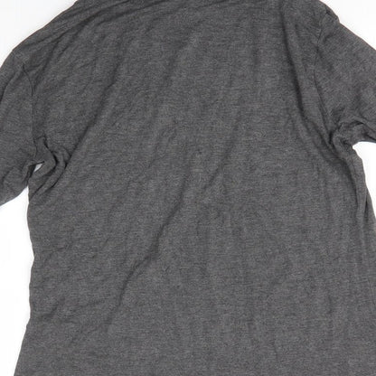 Womens UK Size 14 New Look Grey Basic Blouse