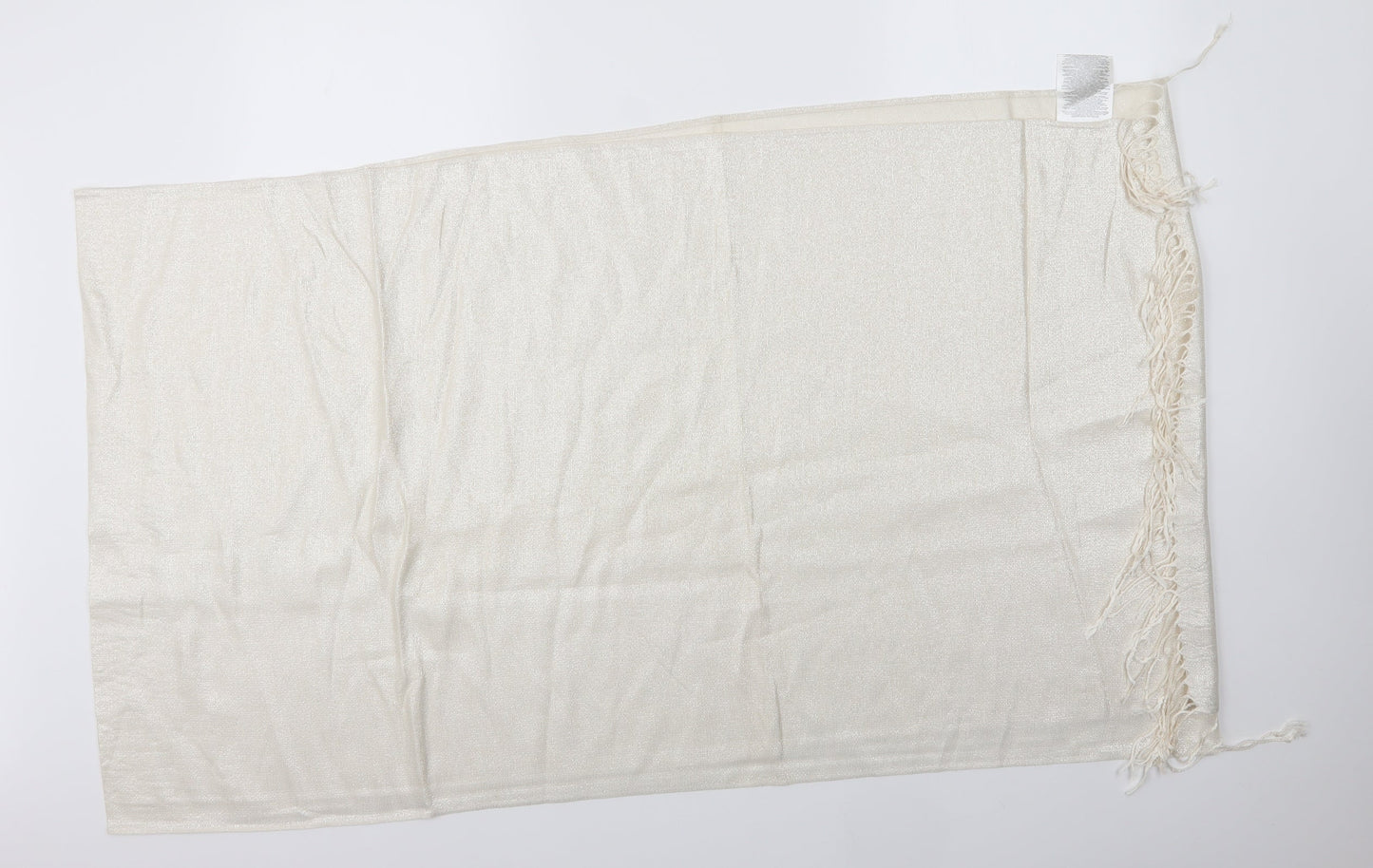 Preworn Unisex Ivory  Polyester  Scarf