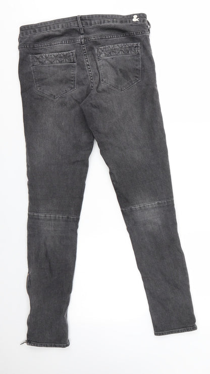Womens UK Size 29 in H&M Regular Fit Skinny Grey Jeans