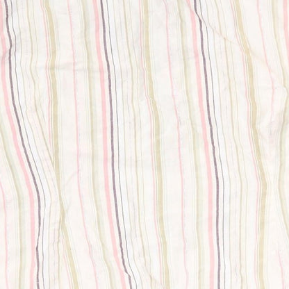 Bonmarché Womens Multicoloured Striped 100% Cotton Basic Button-Up Size 14 Collared