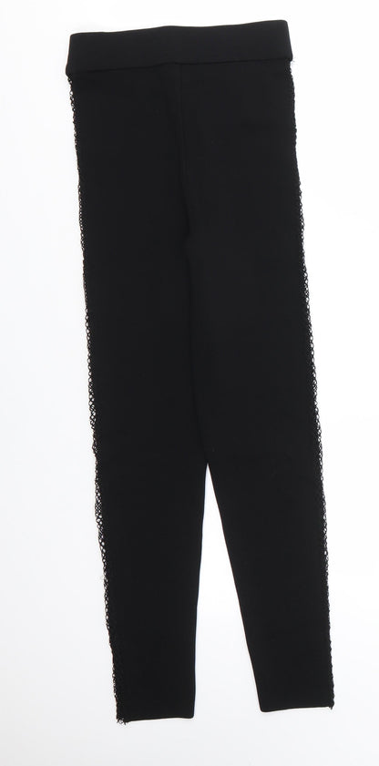 Womens UK Size S Zara  Jegging Black Leggings