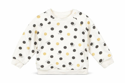 Primark Baby Ivory Polka Dot Cotton Pullover Jumper Size 12-18 Months