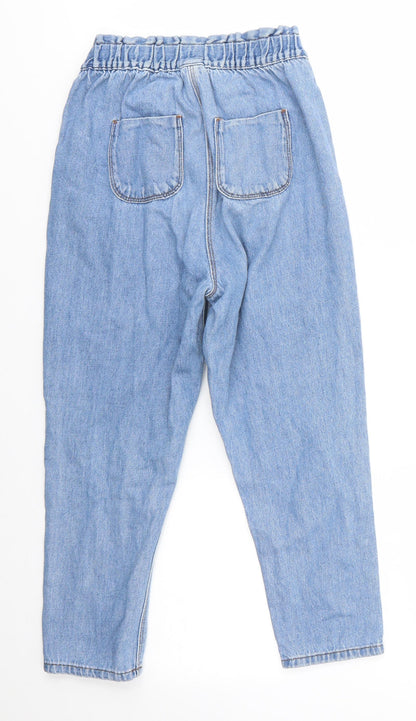 NEXT Girls Blue  100% Cotton Boyfriend Jeans Size 9 Months  Regular