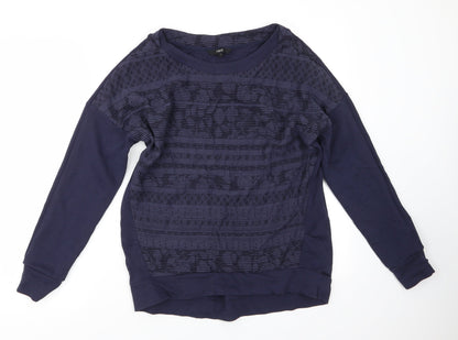 Womens UK Size 10 NEXT Blue Pullover Jumper