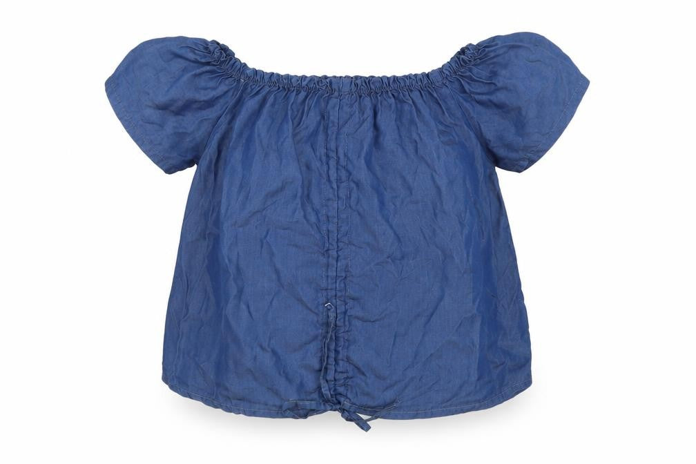 Womens UK Size M Preworn Blue Basic Blouse