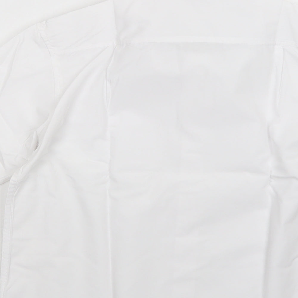 Matalan Boys White  Polyester Basic Button-Up Size 12 Years Collared Button - School Wear