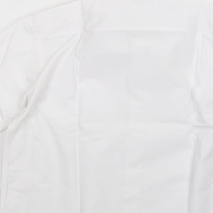 Matalan Boys White  Polyester Basic Button-Up Size 12 Years Collared Button - School Wear
