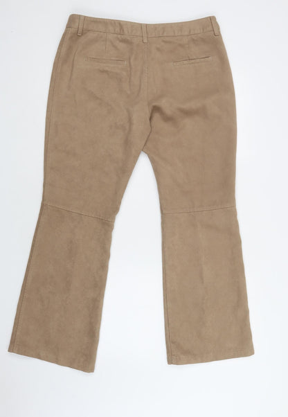 Womens UK Size 16 m&s Regular Fit  Beige Trousers