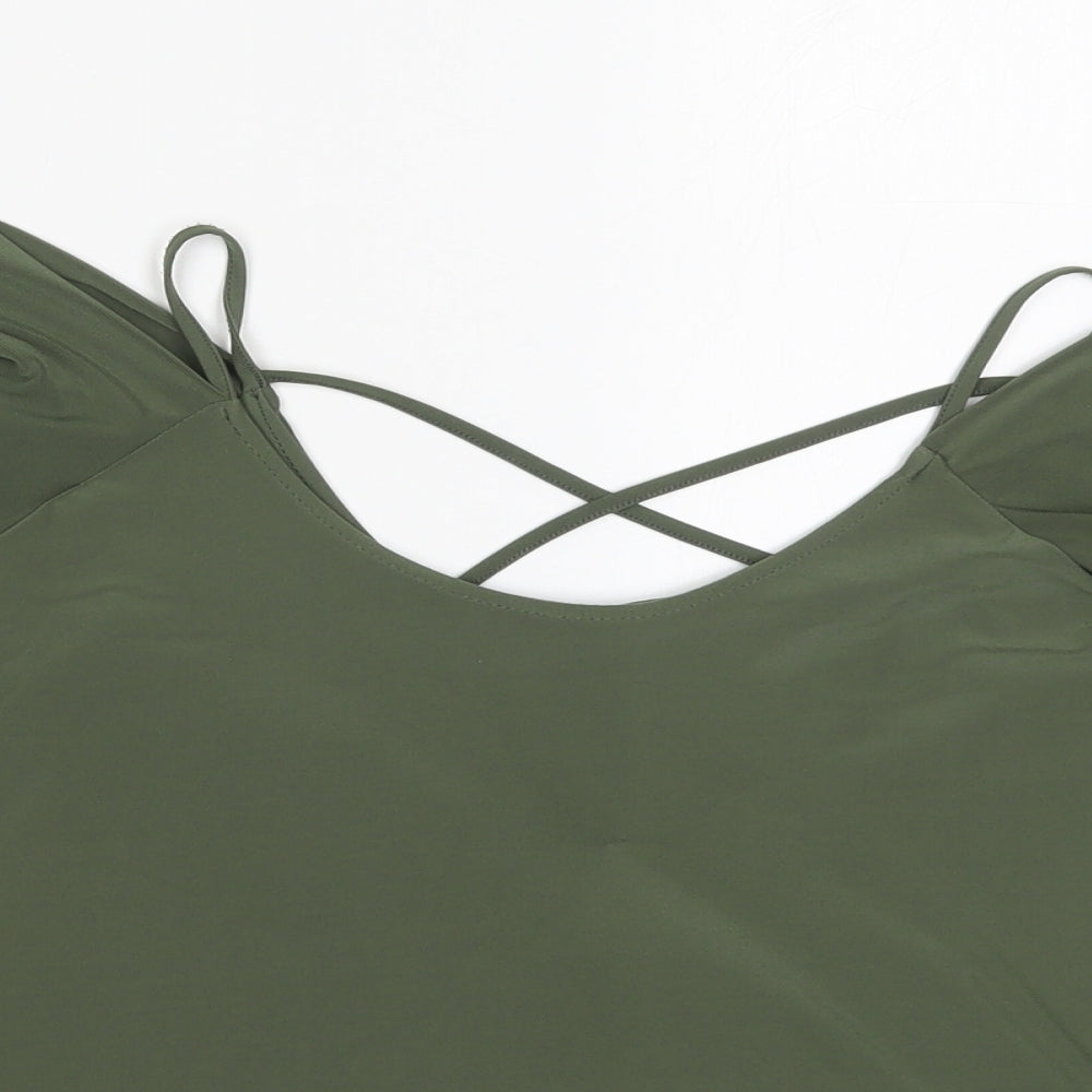 Womens UK Size 6 Miss Selfridge Green Basic T-Shirt