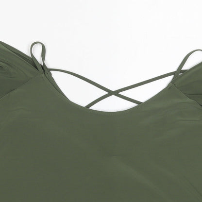 Womens UK Size 6 Miss Selfridge Green Basic T-Shirt