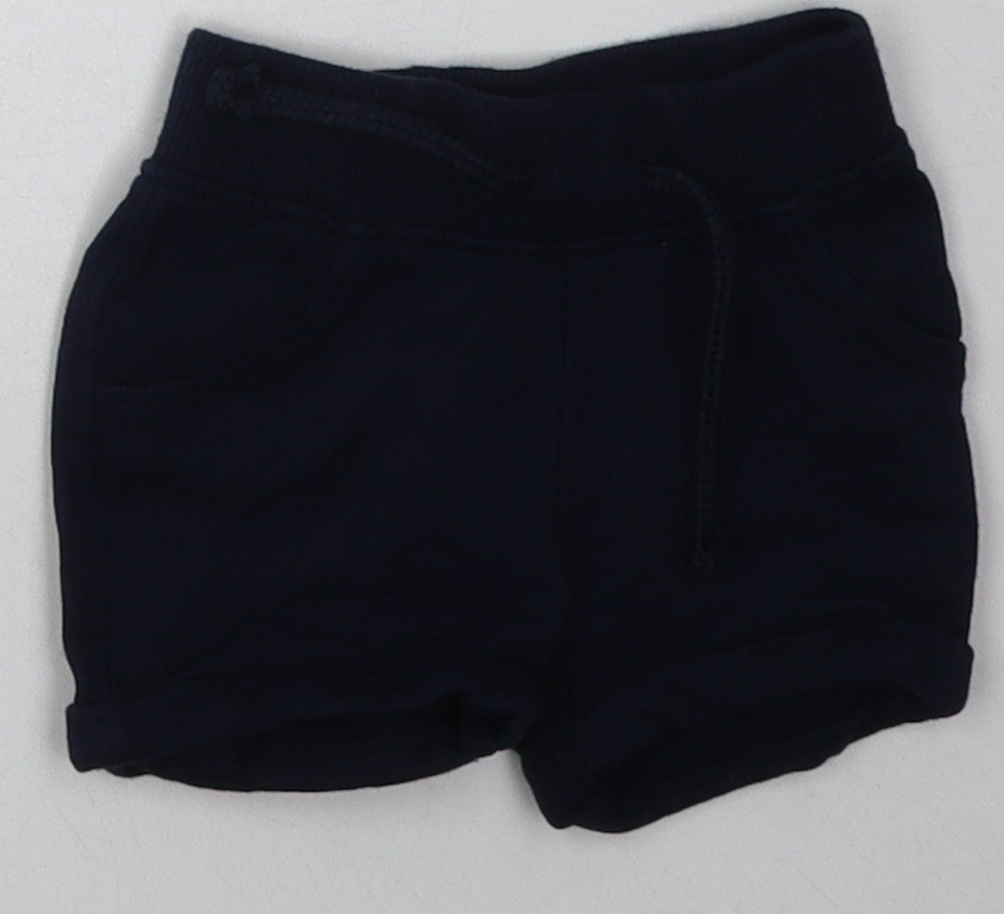 Primark Boys Blue  Cotton Shorts Outfit/Set Size 0-3 Months  Tie