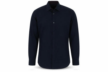 Mens UK Size 15 Matalan Blue  Button-Up Long Sleeve Casual Shirt