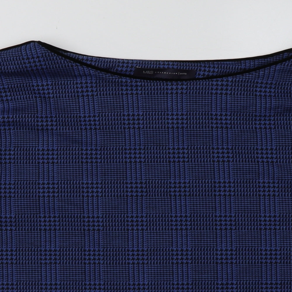 Womens UK Size 12 Marks and Spencer Blue Pullover Sweatshirt