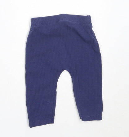 George Girls Blue  Cotton Capri Leggings Size 3-6 Months