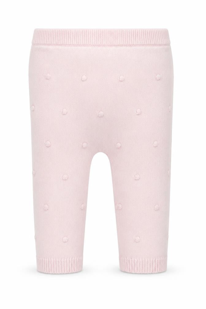 Front view of F&F girls’ pink cotton capri leggings, size 3-6, months