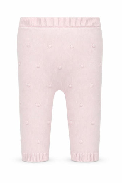 Front view of F&F girls’ pink cotton capri leggings, size 3-6, months