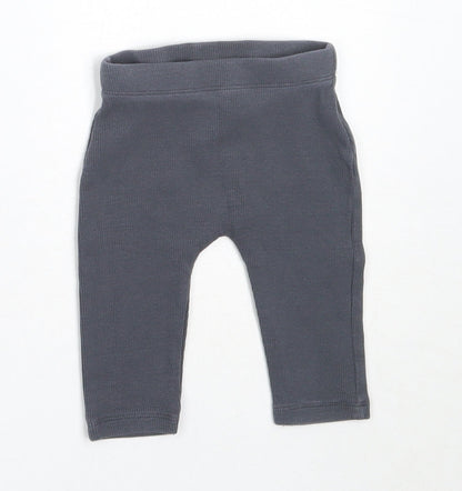 George Girls Grey  Cotton Capri Leggings Size 3-6 Months