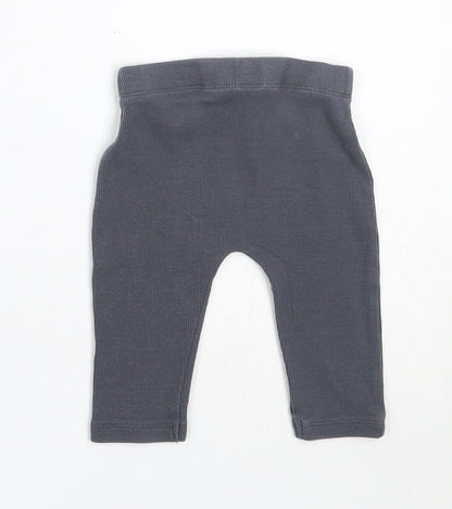 George Girls Grey  Cotton Capri Leggings Size 3-6 Months