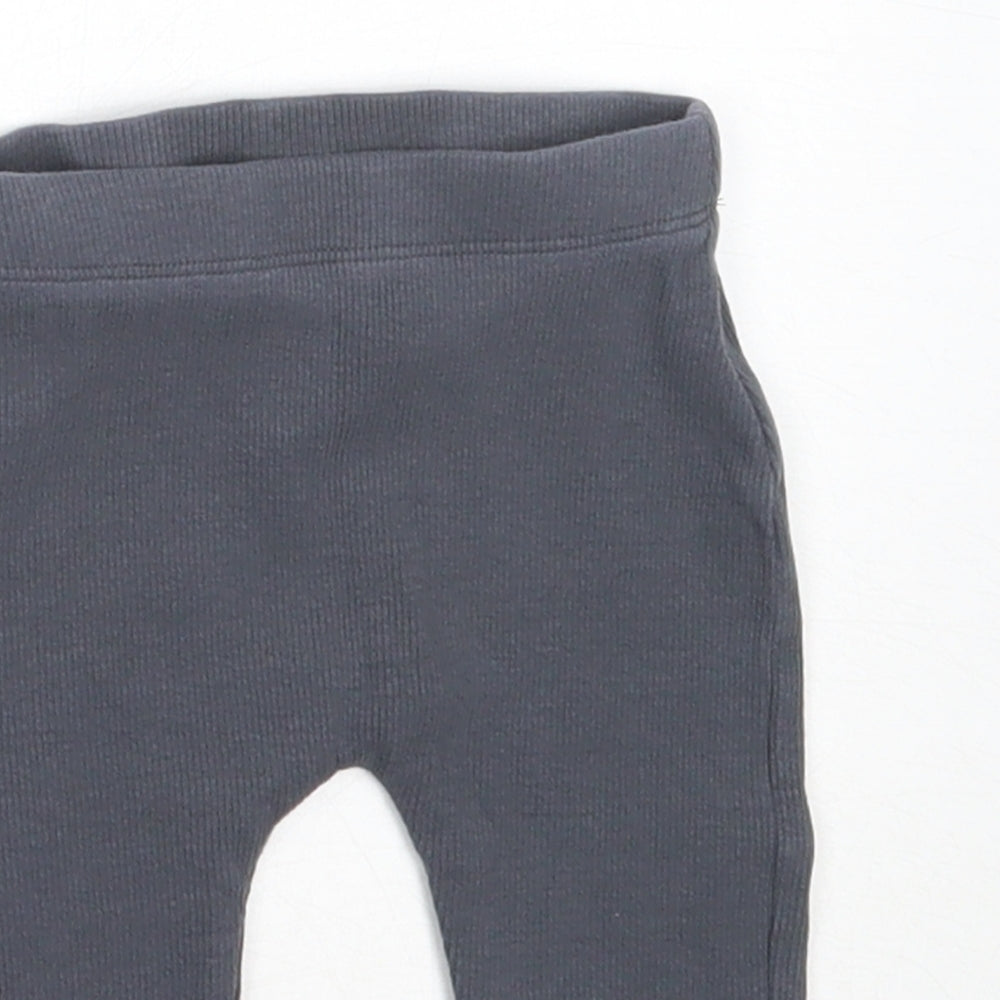 George Girls Grey  Cotton Capri Leggings Size 3-6 Months