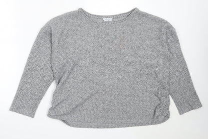 Womens UK Size L Papaya Grey Pullover Jumper