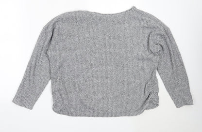 Womens UK Size L Papaya Grey Pullover Jumper