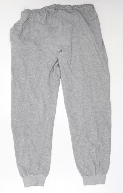 Essential Apparel Womens Grey  Cotton Jogger Trousers Size M L29.5 in Regular