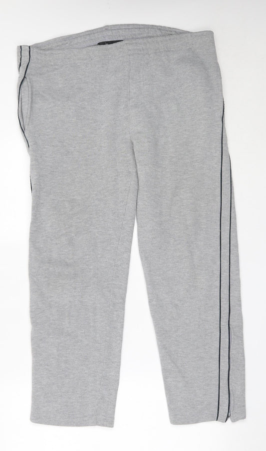 Jac Mens Grey  Cotton Sweatpants Trousers Size M L29 in Regular