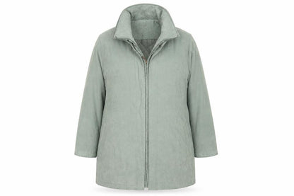 Womens UK Size 18 EWM Green Overcoat