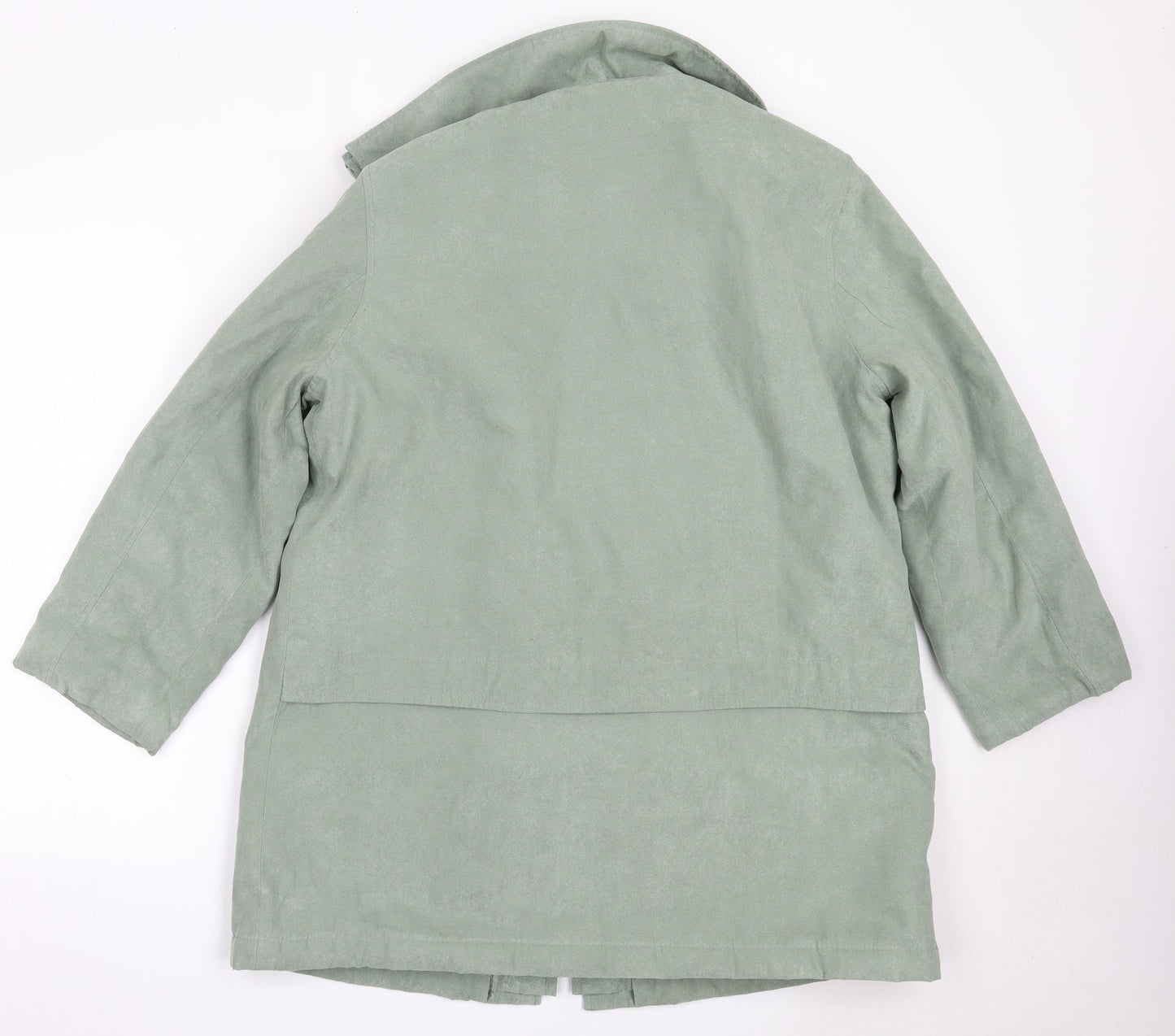 Womens UK Size 18 EWM Green Overcoat
