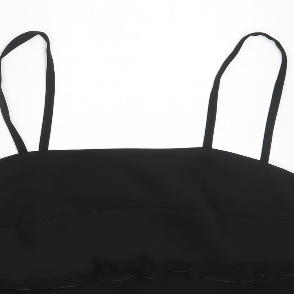 Womens UK Size 16 Preworn Black Camisole Blouse