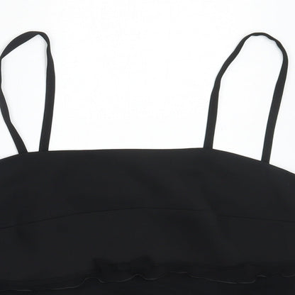 Womens UK Size 16 Preworn Black Camisole Blouse