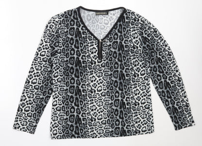 Womens UK Size M Paramour Grey Pullover Jumper