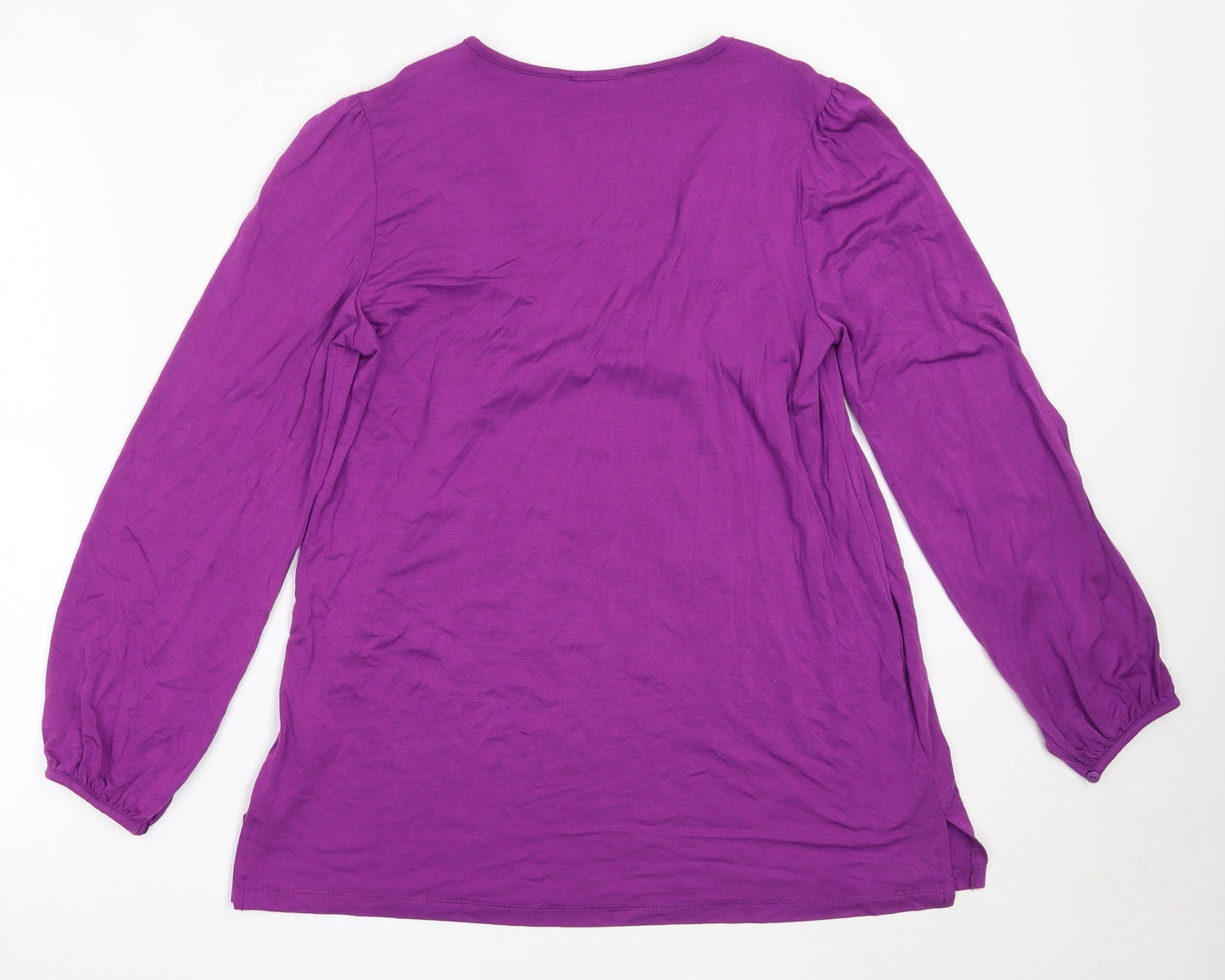 Womens UK Size 42 Daxon Purple Basic Blouse