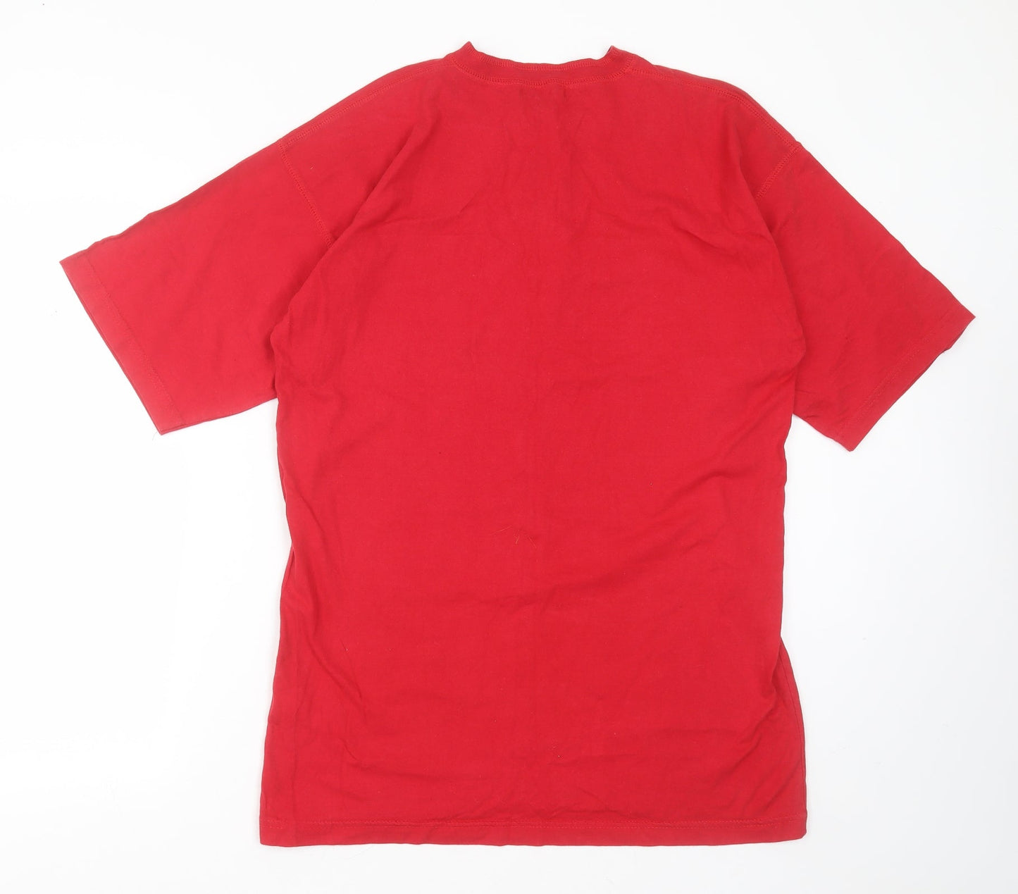 Hardwear Mens Red  Cotton  T-Shirt Size M Round Neck