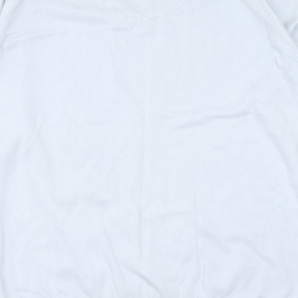 Urban Vintage  Mens Blue V-Neck  Cotton Pullover Jumper Size XL