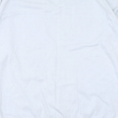 Urban Vintage  Mens Blue V-Neck  Cotton Pullover Jumper Size XL