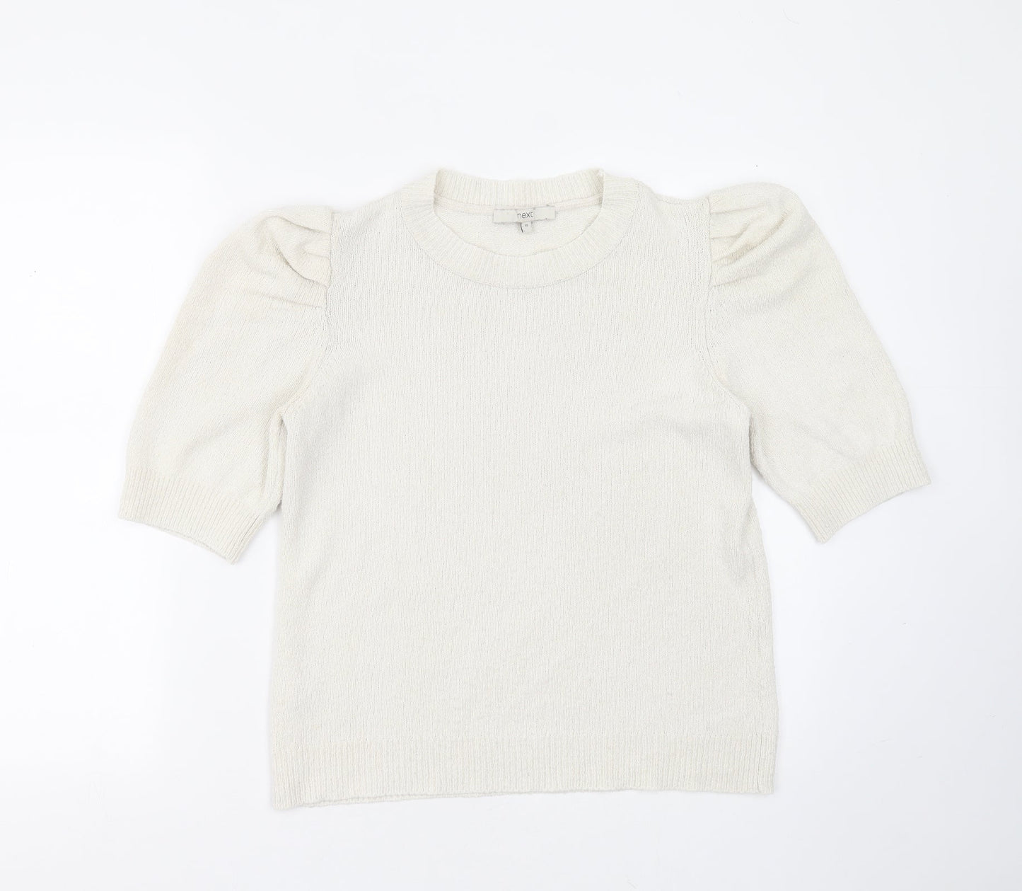 Womens UK Size 10 NEXT Ivory Pullover Jumper