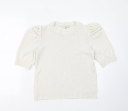 Womens UK Size 10 NEXT Ivory Pullover Jumper