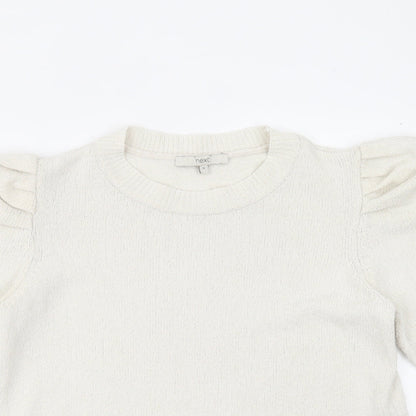 Womens UK Size 10 NEXT Ivory Pullover Jumper