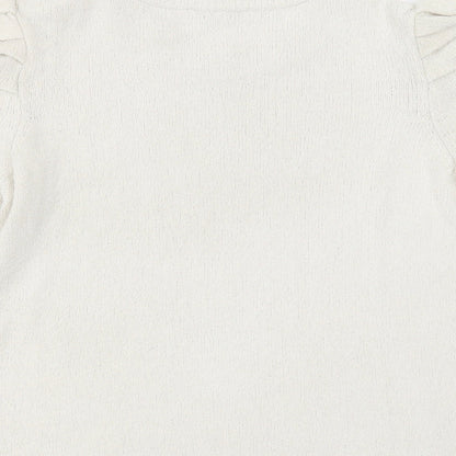 Womens UK Size 10 NEXT Ivory Pullover Jumper