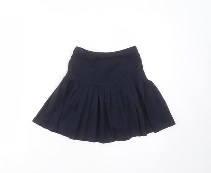 NEXT Girls Blue  Polyester A-Line Skirt Size 7 Years  Regular  - pleated