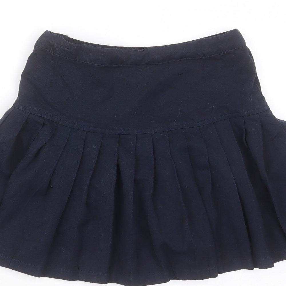NEXT Girls Blue  Polyester A-Line Skirt Size 7 Years  Regular  - pleated