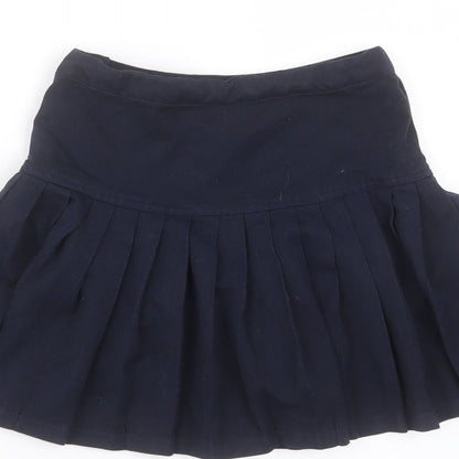 NEXT Girls Blue  Polyester A-Line Skirt Size 7 Years  Regular  - pleated