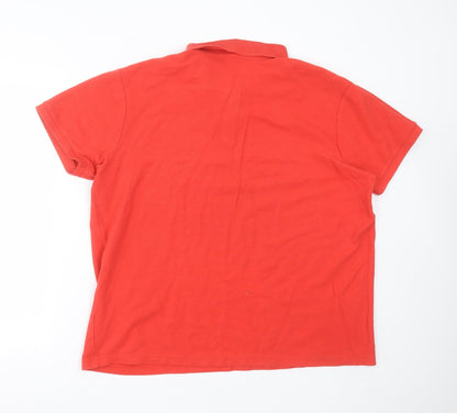 Primark Mens Red  Cotton  Polo Size 3XL Collared