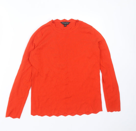 Womens UK Size 12 Dorothy Perkins Orange Pullover Jumper