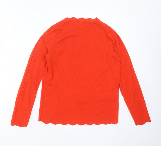 Womens UK Size 12 Dorothy Perkins Orange Pullover Jumper