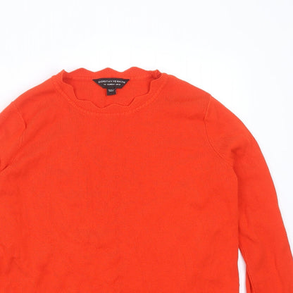 Womens UK Size 12 Dorothy Perkins Orange Pullover Jumper