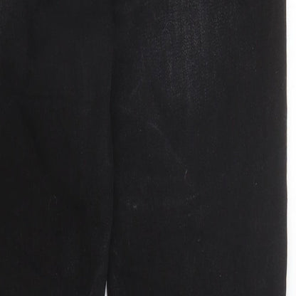 Primark Womens Black  Cotton Skinny Jeans Size 10 L28 in Regular Zip