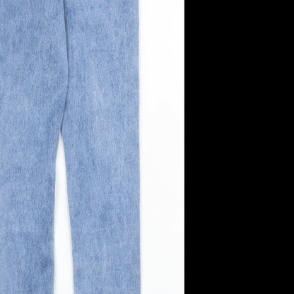 Mango Girls Blue  Cotton Skinny Jeans Size 9 Months L22 in Regular Zip
